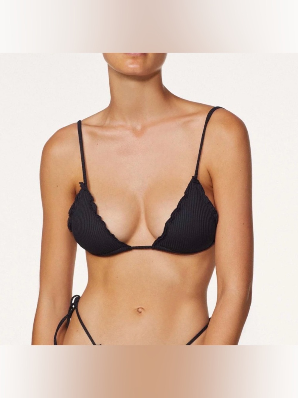 NWOT! It's Now Cool The Eco Frill Tri Bikini Top